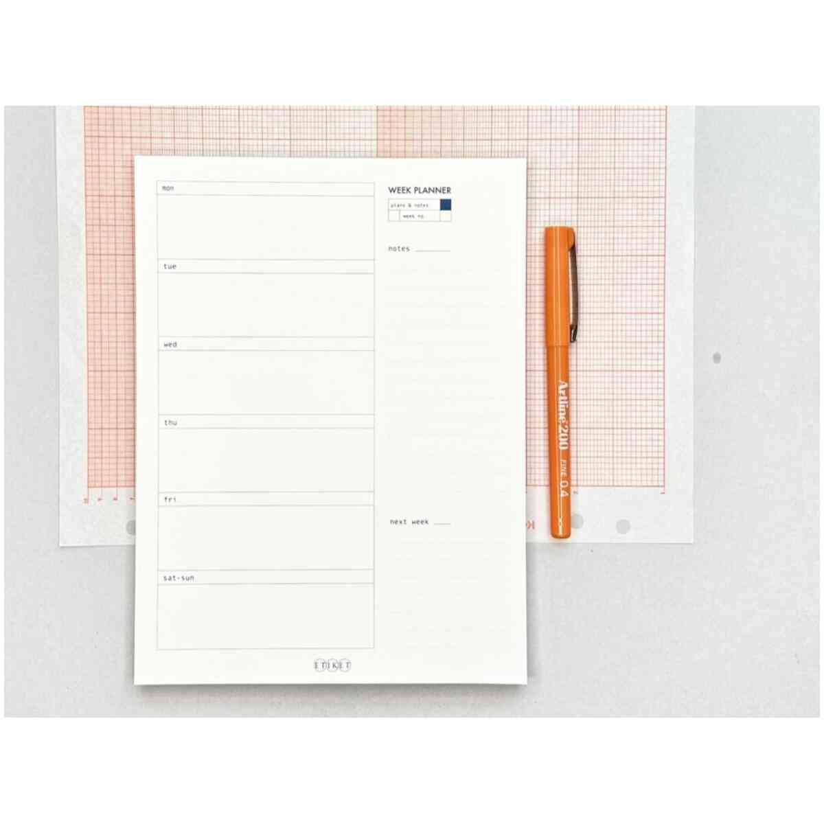 Etiket Week Planner