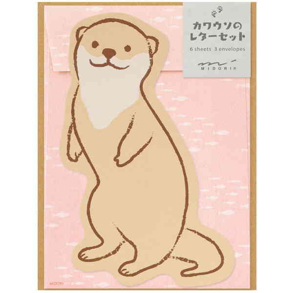 Letter Set Die-cut Otter