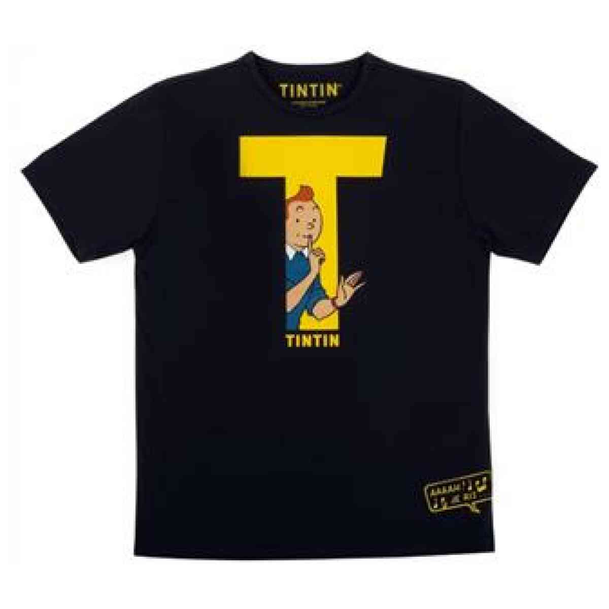 T-shirt Tintin ''T'' - Svart