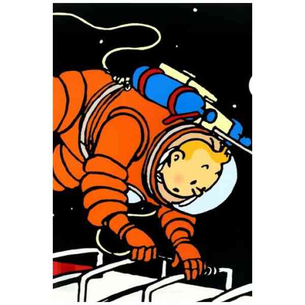Tintin i Rummet Plastmapp A4