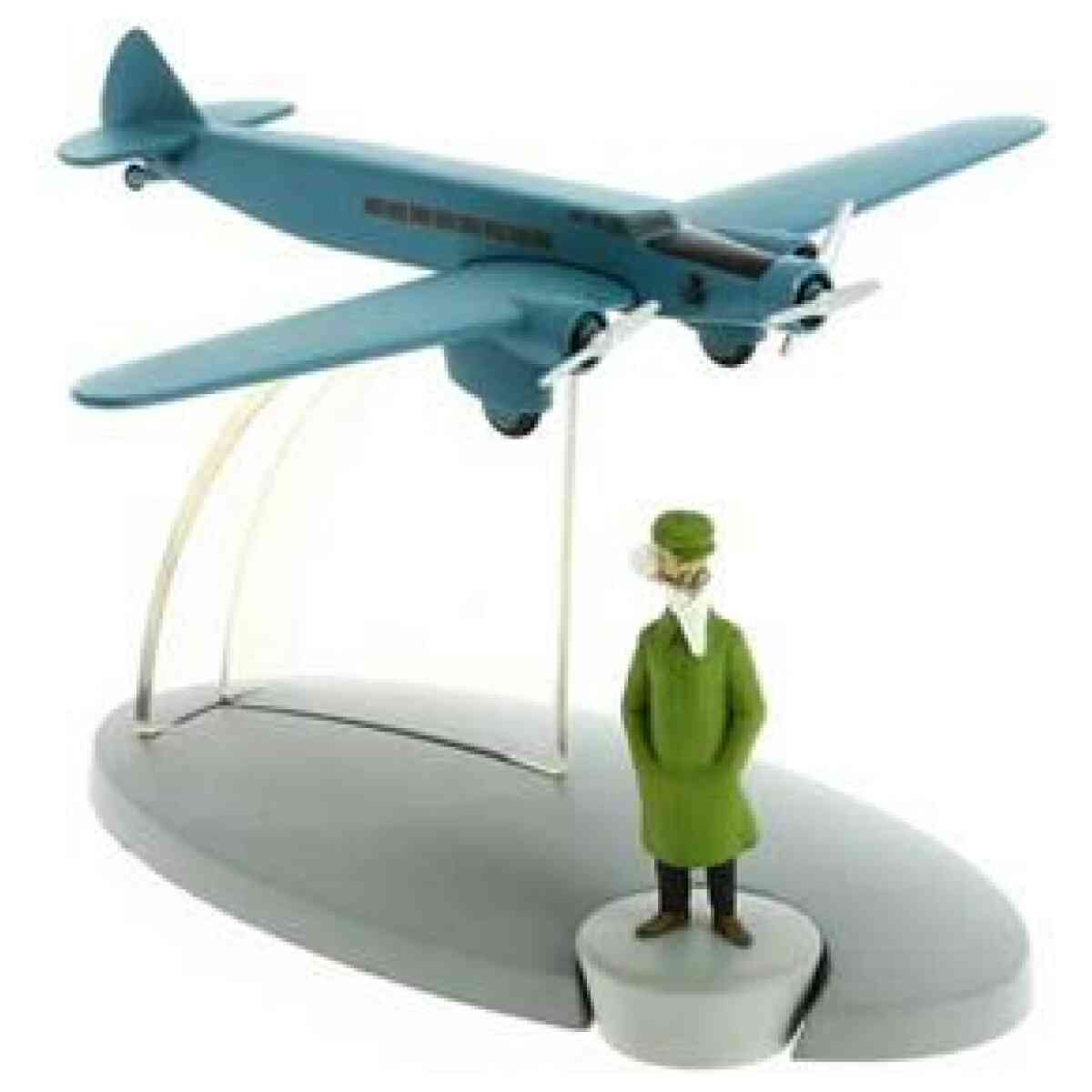 Frankfurt Lufthavn Fly (S/H)  Modell #48 - Staty i resin -13 x 15 x 9 cm