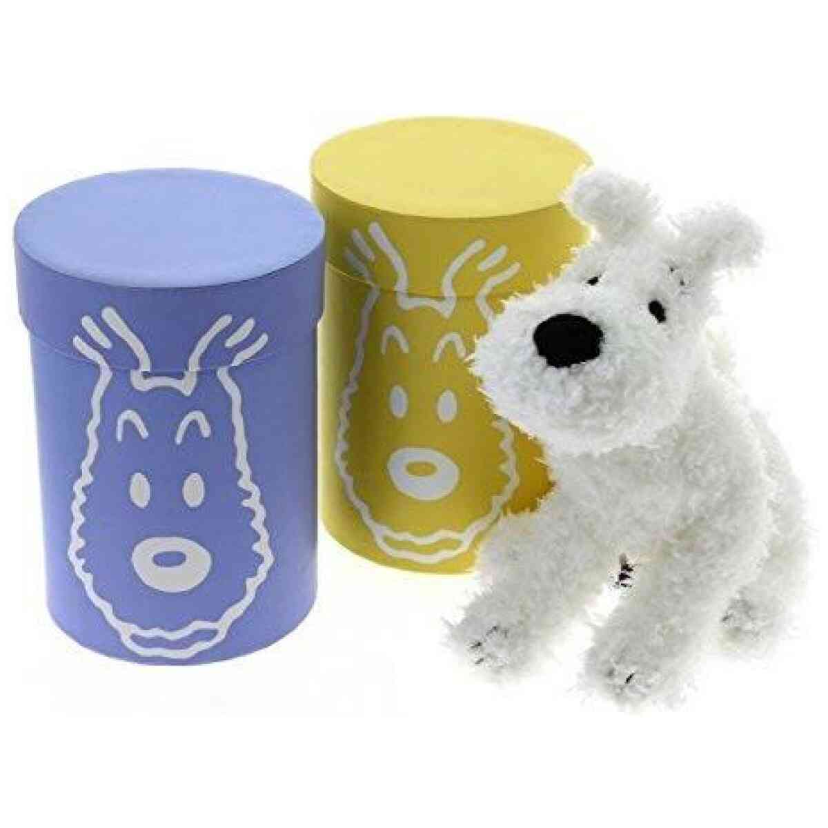 Milou 20 cm i gul/blå presentförpackning