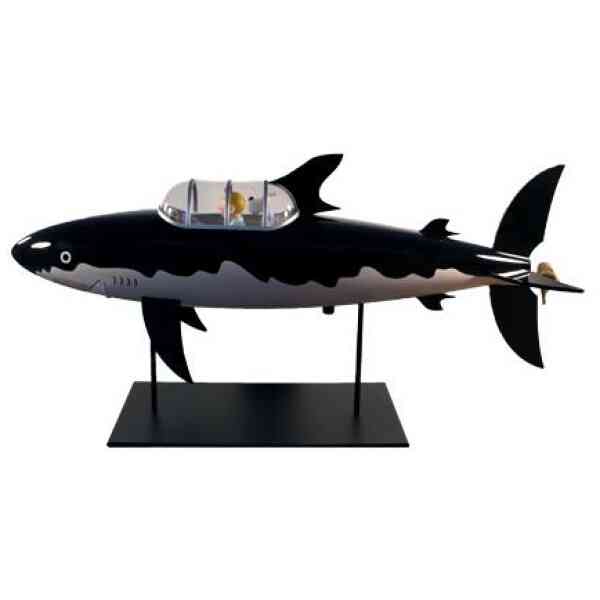 Stor Hajubåt - Staty i resin - 77 cm