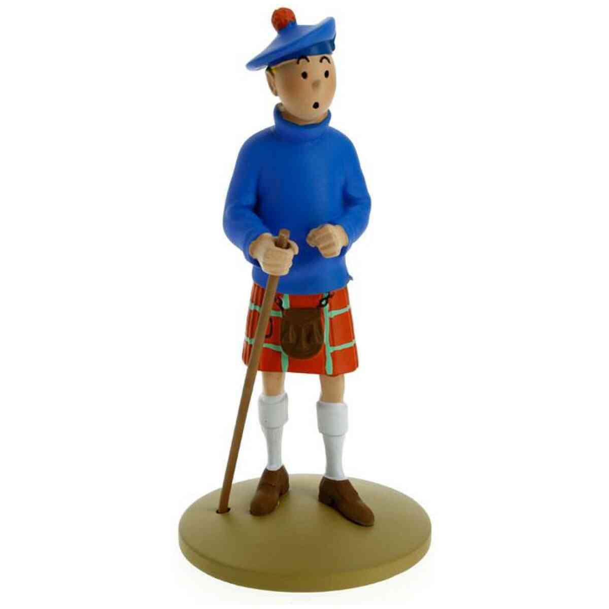 Tintin i Kilt - Staty i resin - 12 cm