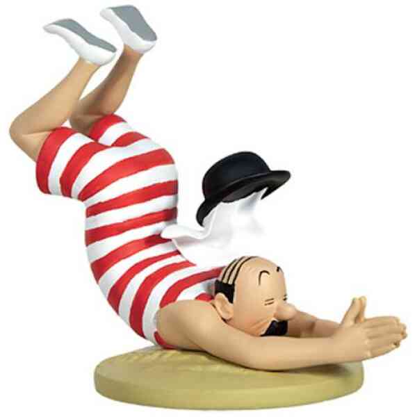 Dupond dyker - Staty i resin - 12 cm