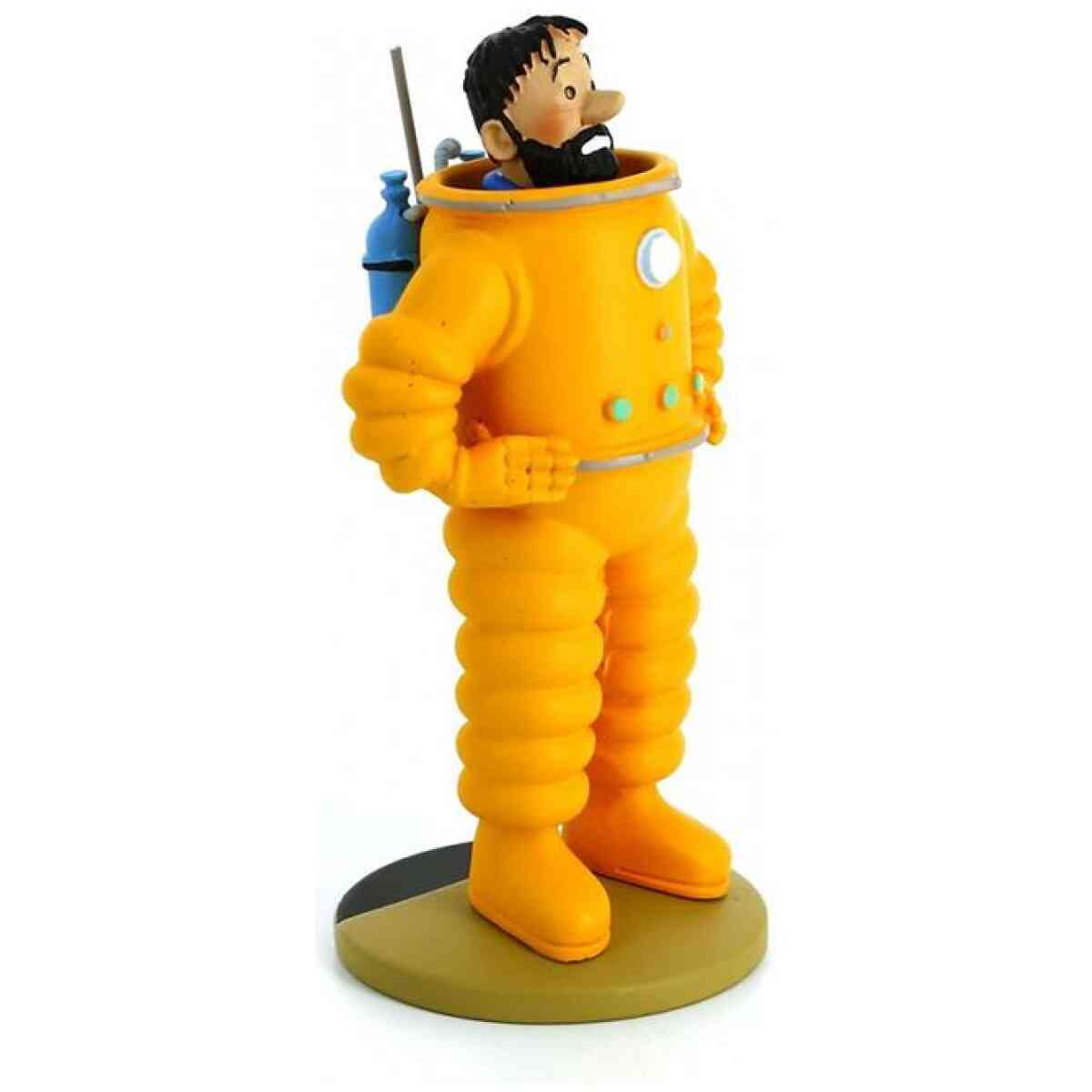 Haddock i rymddräkt - Staty i resin - 12 cm.