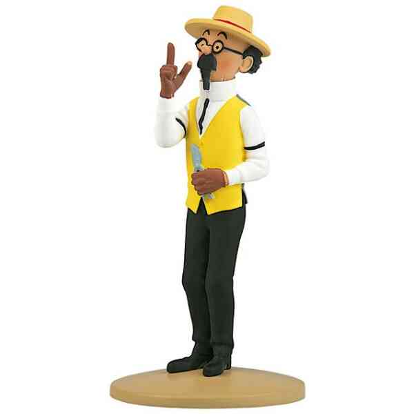 Professor Kalkyl med sekatör - Staty i resin - 12 cm
