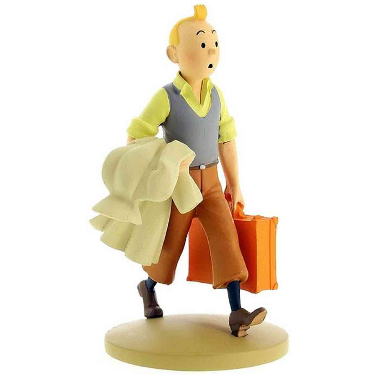 Tintin på väg - Staty i resin - 12 cm