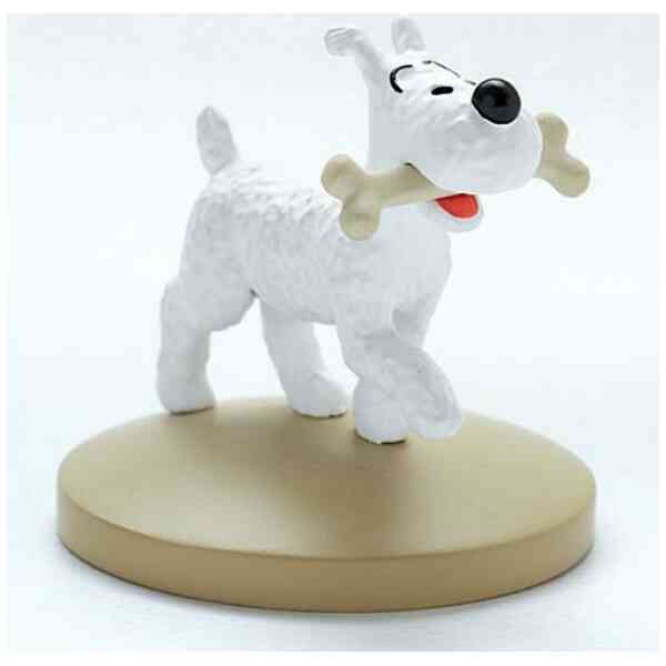 Milou med ben - Staty i resin - 5 cm