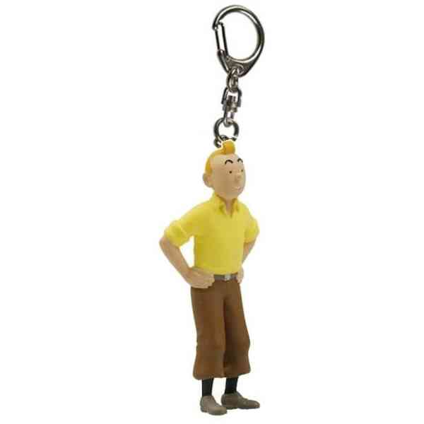 Tintin i gul tröja - 6 cm nyckelring