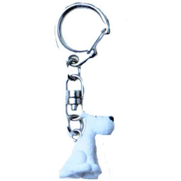 Milou sittande - 2,5 cm nyckelring