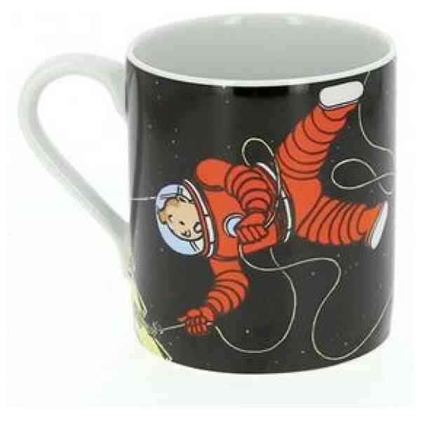 Mugg Tintin och Haddock i rymden