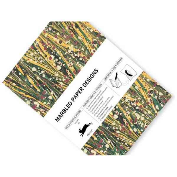 Marbled Paper Designs, Gift & Creative Paper Book