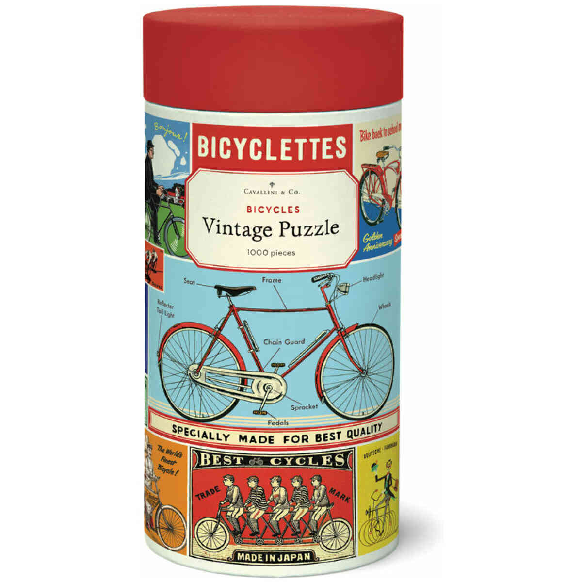 Cavallini & Co. Bicycles Chart 1000 bitar pussel