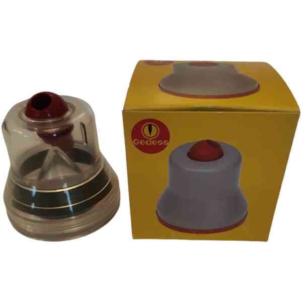 Lead sharpener transparent for lead diameters from 2 mm to 4 mm