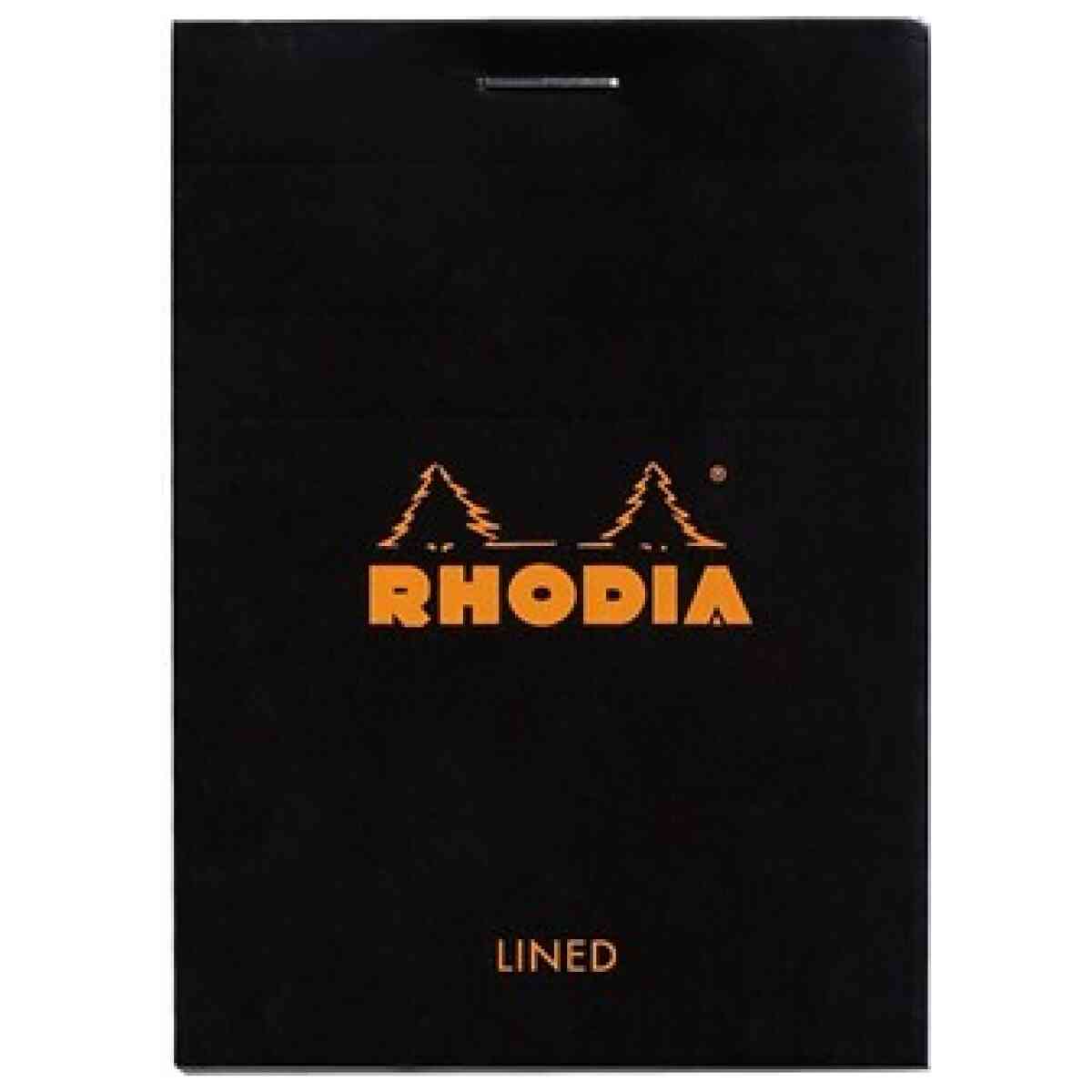 Rhodia head stapled pad black N°11 ruled