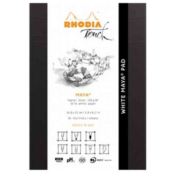 Rhodia White maya pad A5 50sh c'n'd 120g