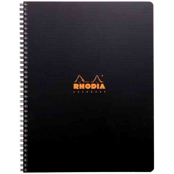 Rhodiactive A4+ Black PP Ruled 80sh 90g