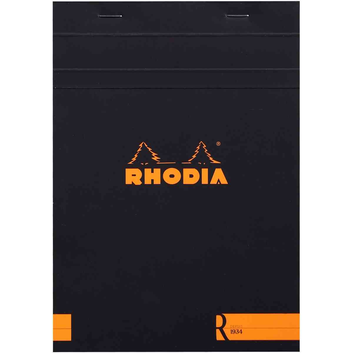 Rhodia le R Black head st.pad plain N°16