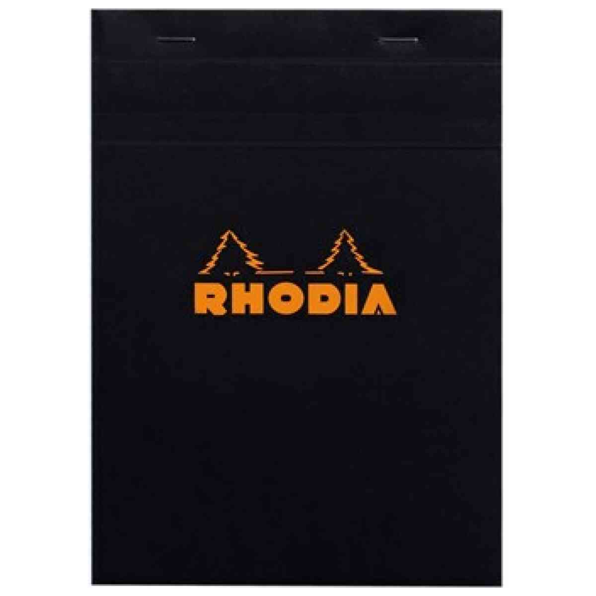 Rhodia head stapled pad black N°16 squar