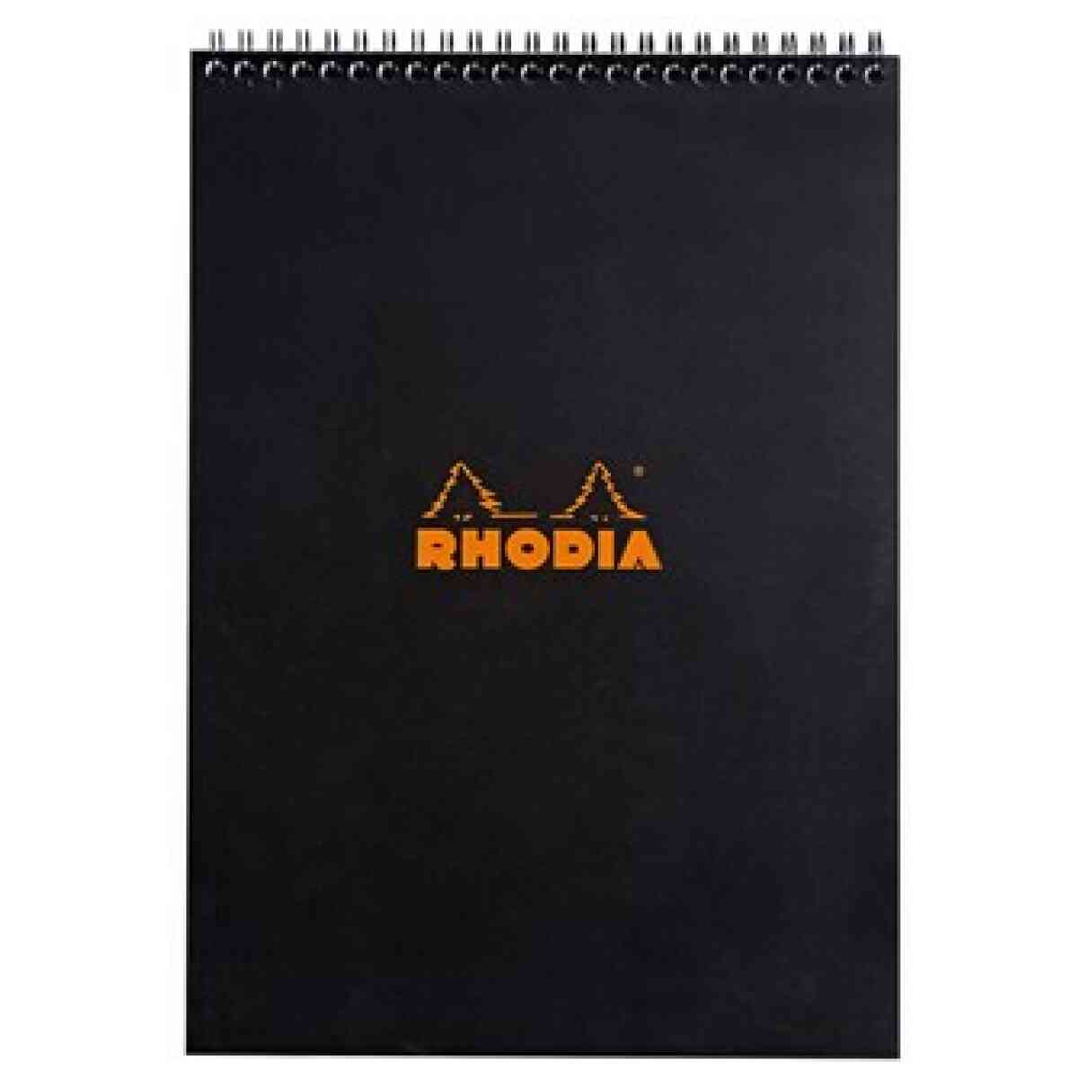 Rhodia NotePad wire black A4 squared