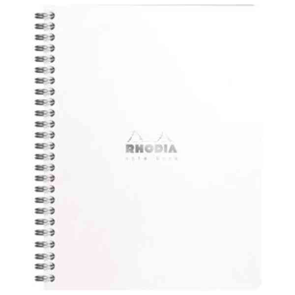 Rhodia NoteBook wire white A5+ dot
