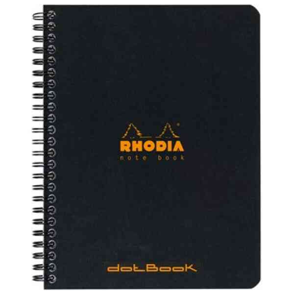 Rhodia NoteBook wire black A5+ ruled