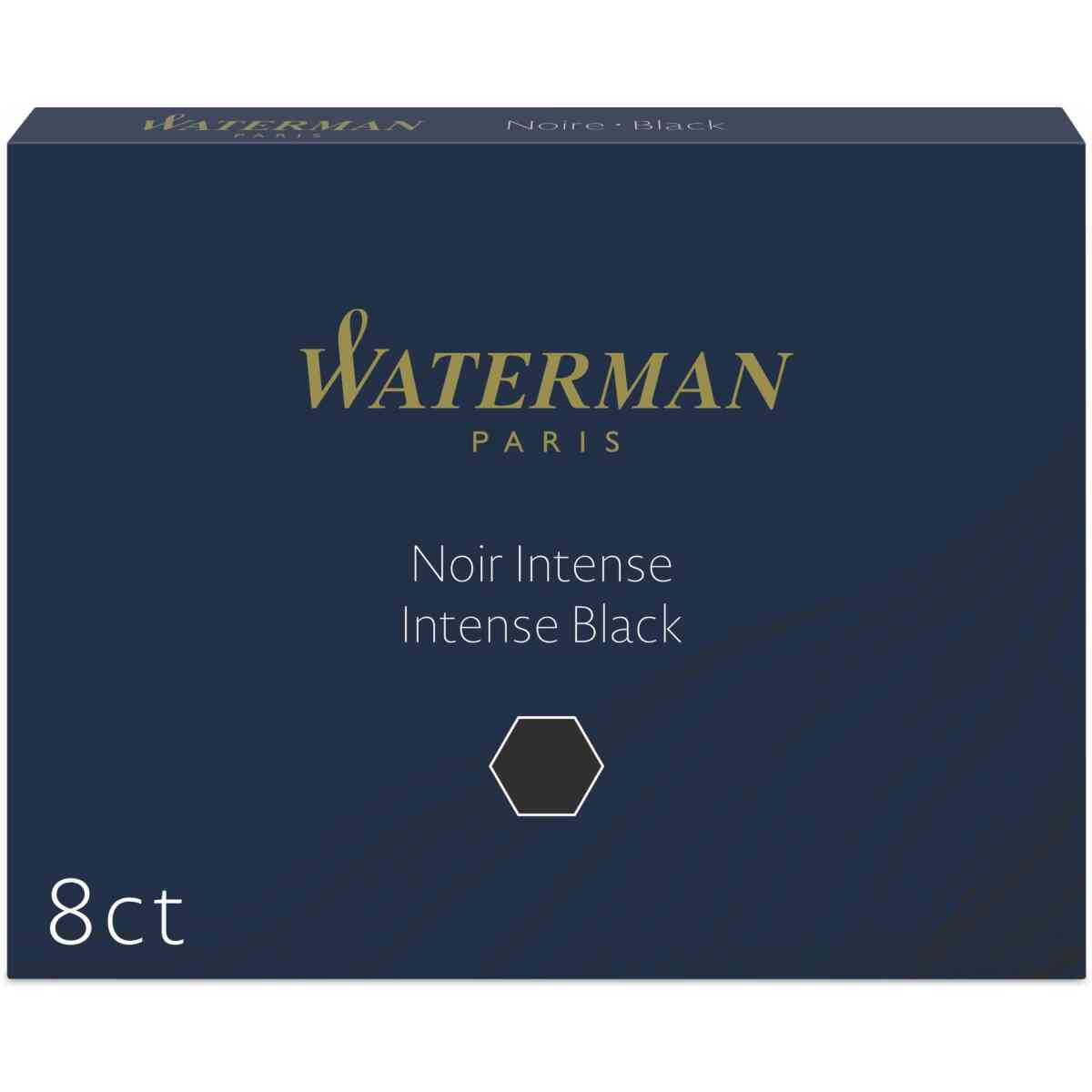 Waterman Ink Cartridge Standard Intense Black (former: Black) (8)