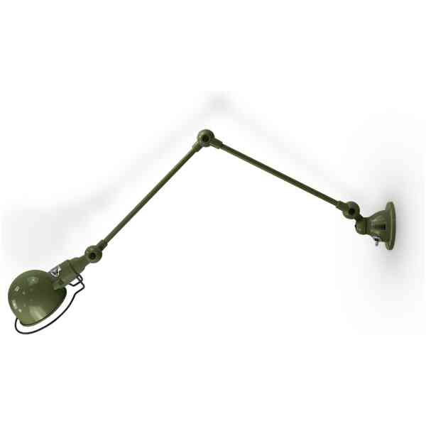 Jieldé Signal SI331 Vägglampa utan strömbrytare . 2 X 30 CM. VER/Olivgrön