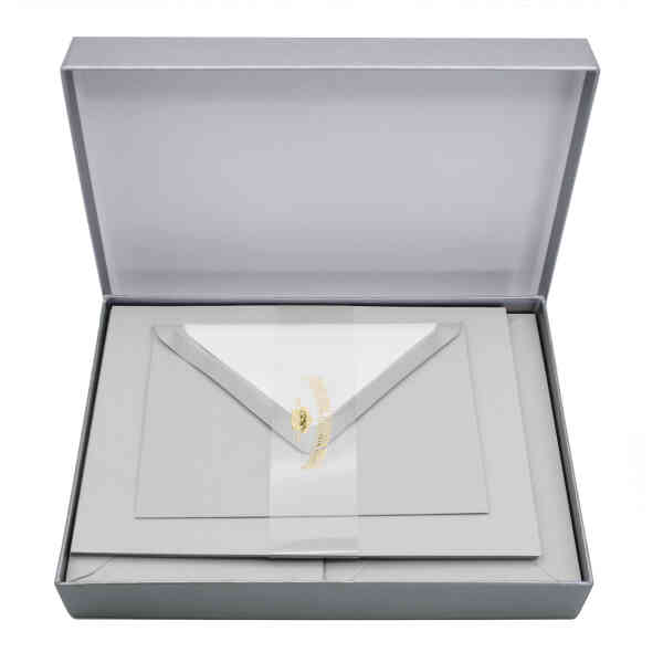 Silver Box A5-Grey Laid