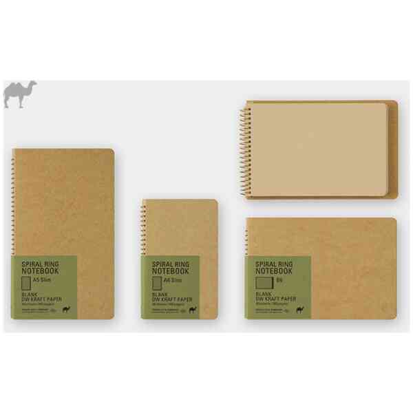 Traveler’s Notebook SPIRAL RING NOTEBOOK A6 Slim DW Kraft
