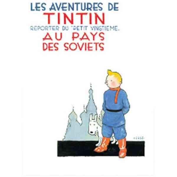 Poster Tintin i Sovjet (1) - 50 x 70 cm