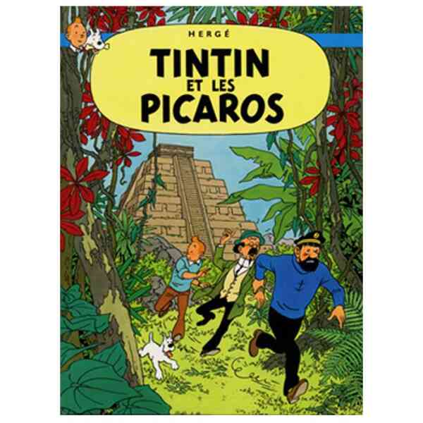 Poster Tintin hos Gerillan - 50 x 70 cm