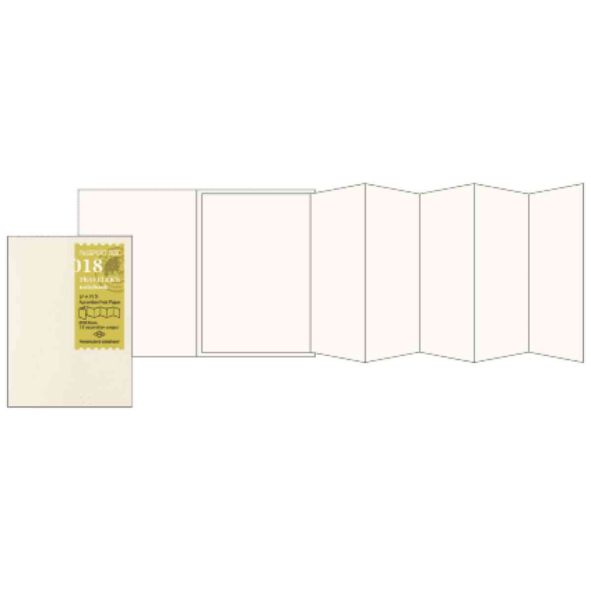 TRC Accordion Fold Paper Refill Passport Size 018