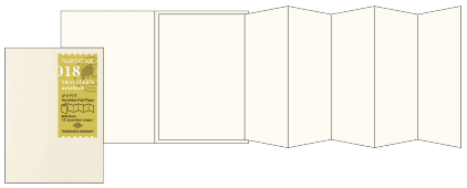 TRC Accordion Fold Paper Refill Passport Size 018