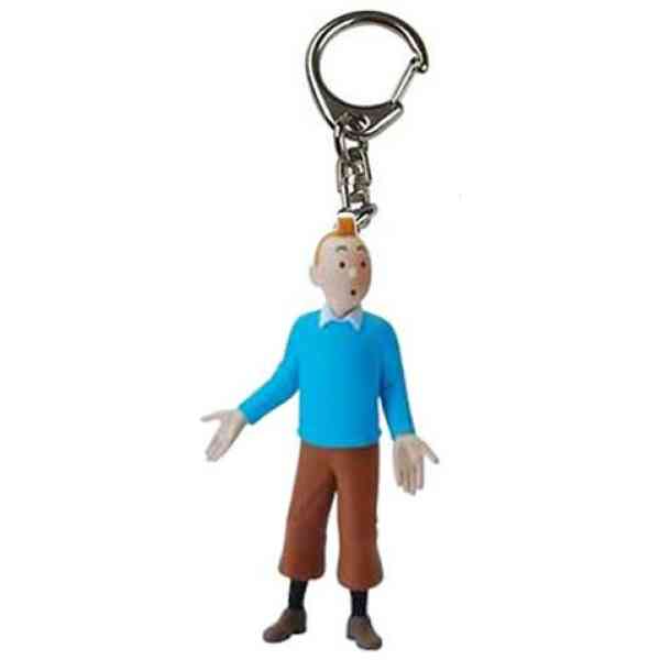 Tintin i blå tröja - 5,5 cm nyckelring