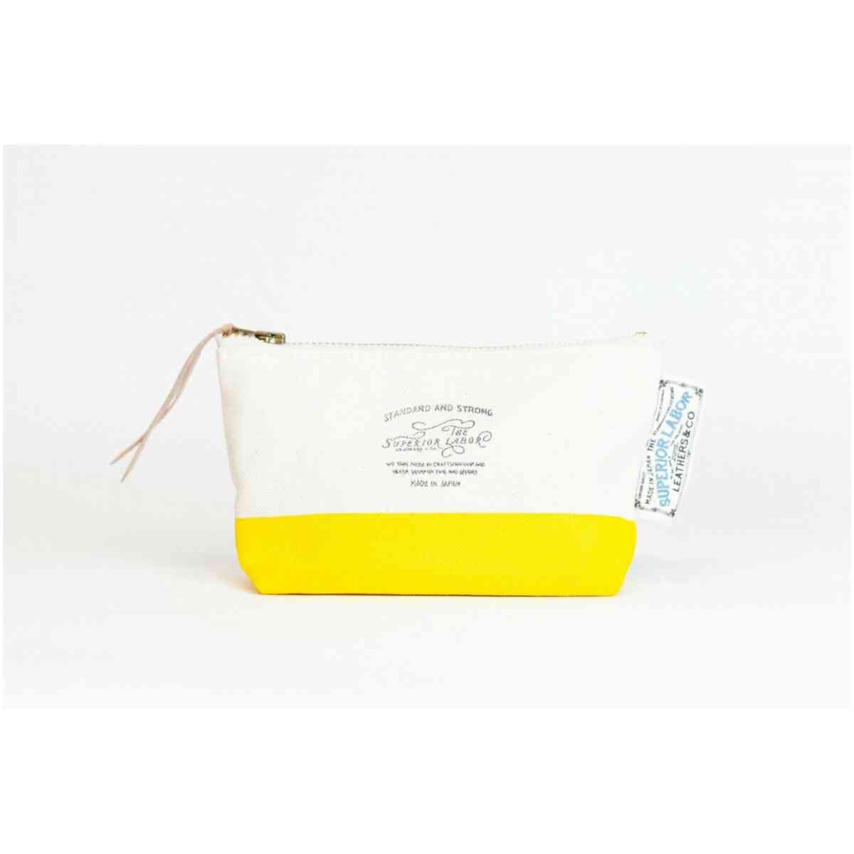 Cotton Canvas Pouch 02 Yellow