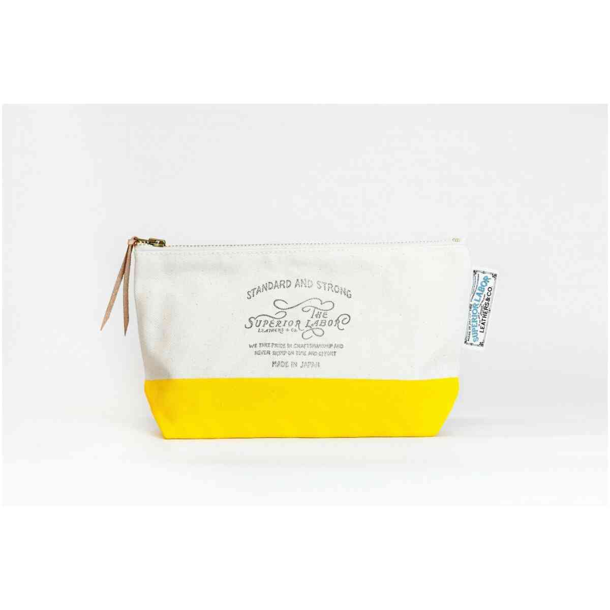 cotton canvas pouch 03 yellow