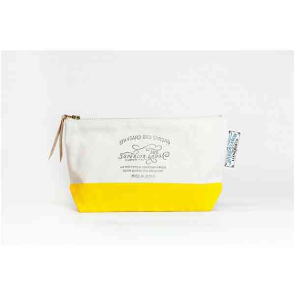 Cotton Canvas Pouch 03 Yellow