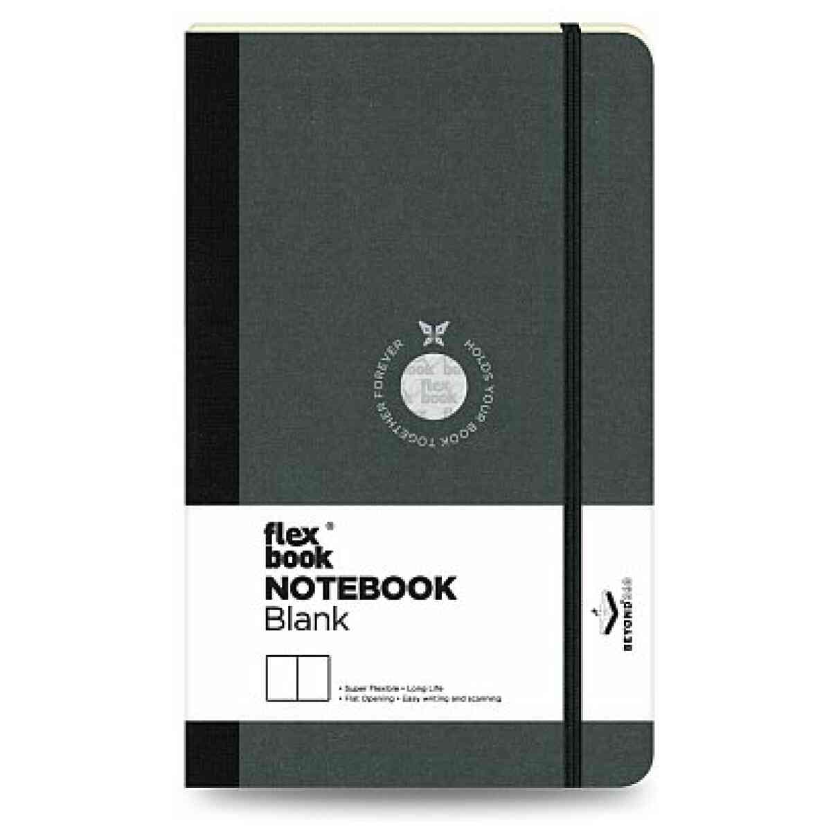 Notebook Blank Medium Black