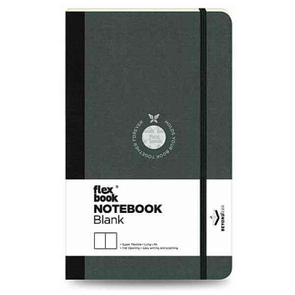 Notebook Blank Medium Black