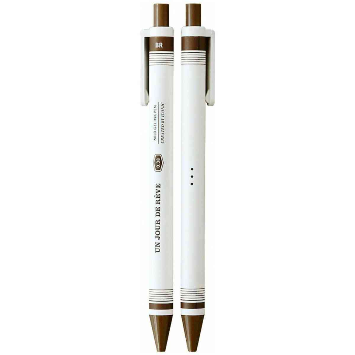 mild gel pen 038mm brown
