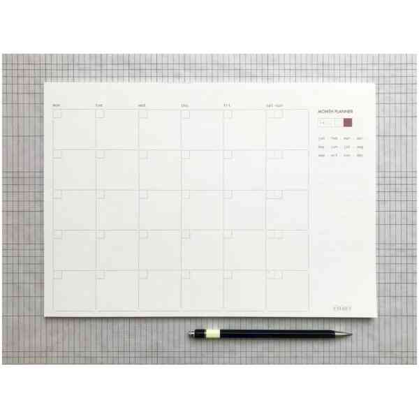 Etiket Month Planner