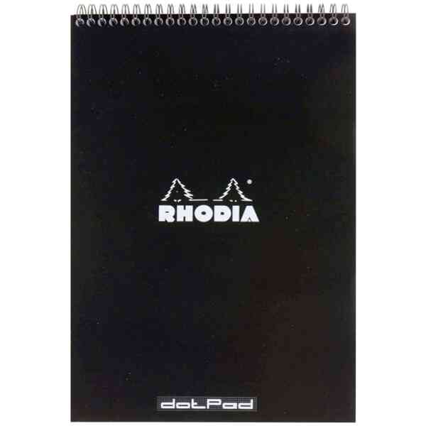 Top Wirebound Notepad, A4, Black