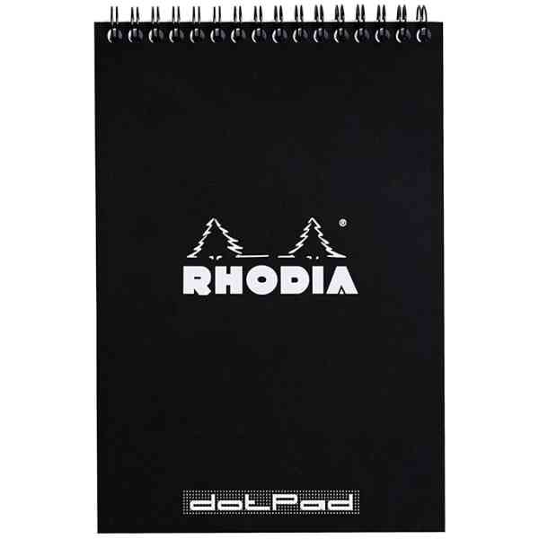Top Wirebound Notepad, A5, Black