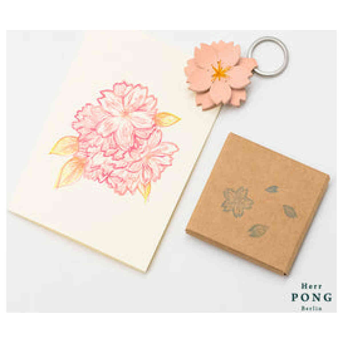 Sakura Cherry Blossom Keychain - Bild 3