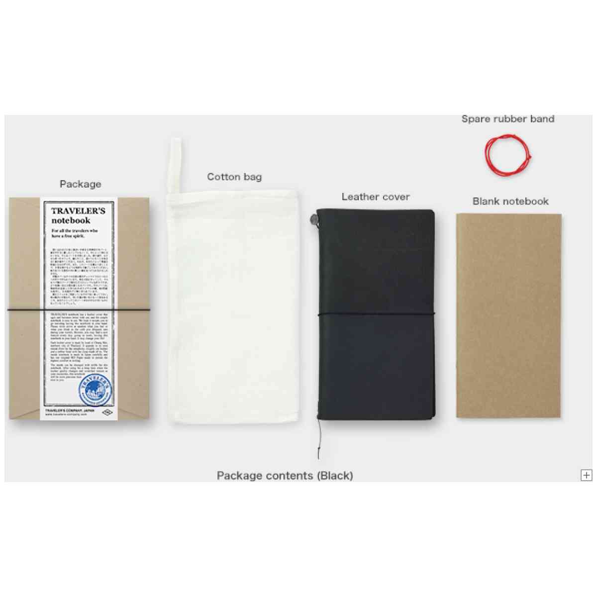 Traveler's Notebook, Notebook Black - Regular Size - Bild 3