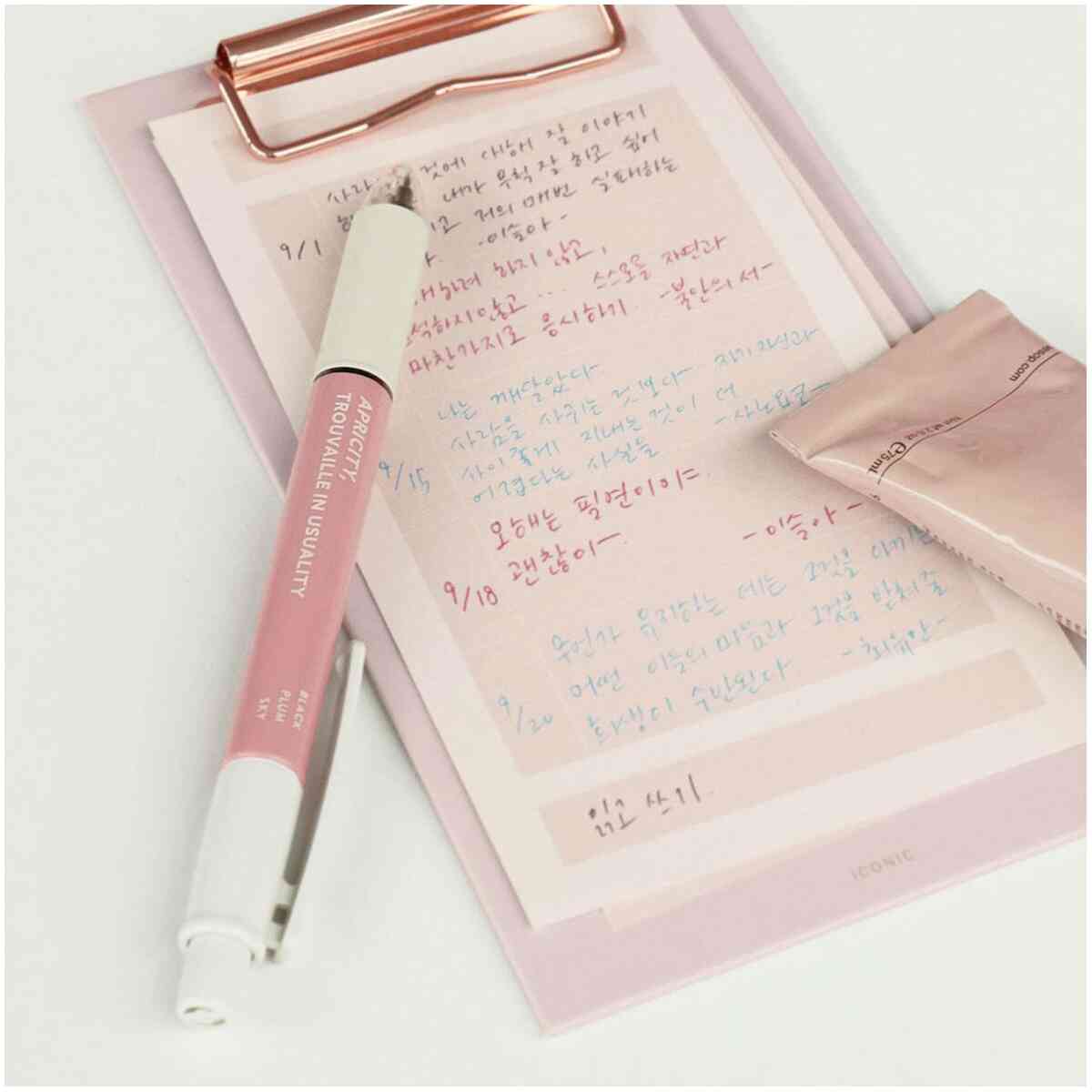 smooth 3 color pen 038 02 pink