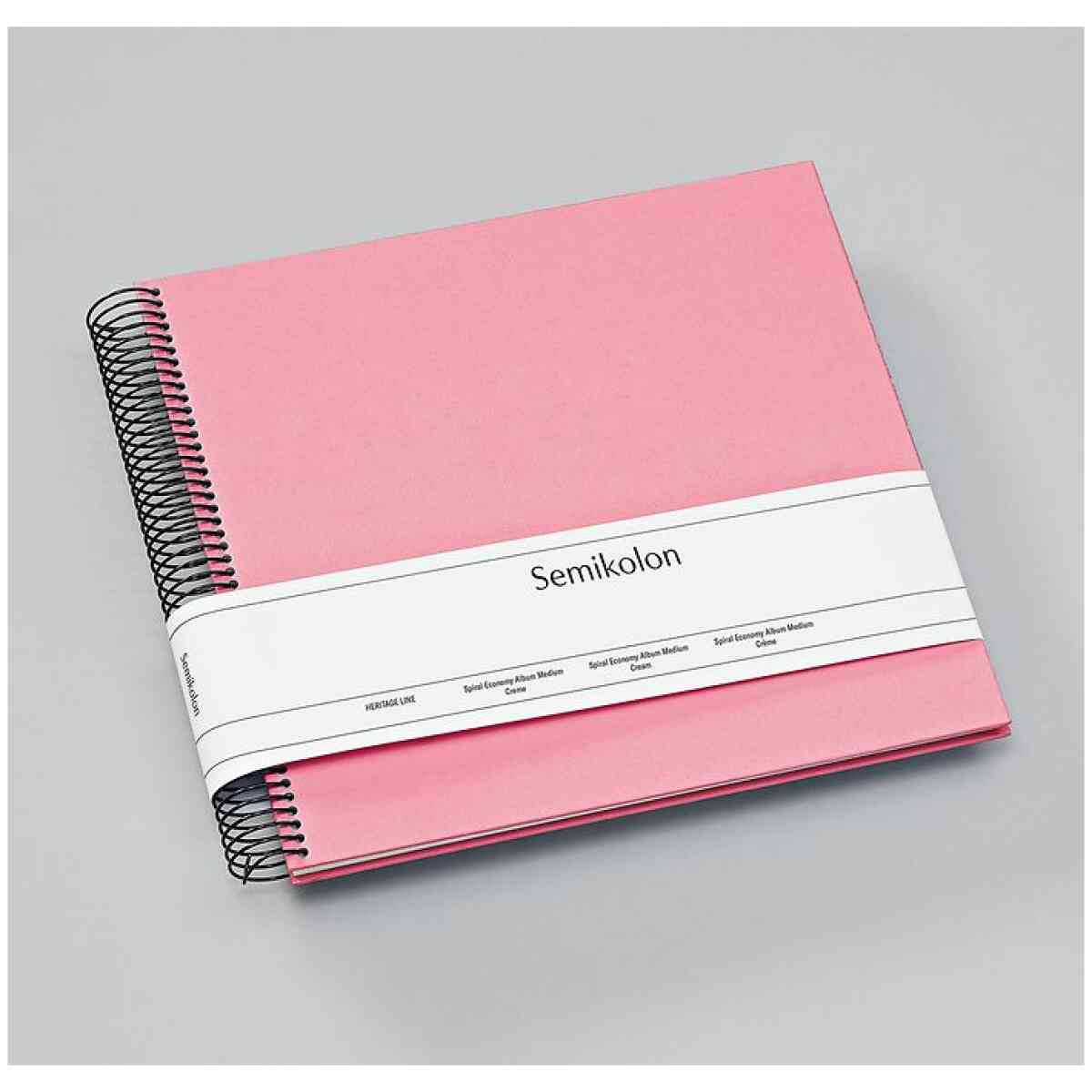 Spiralalbum ekonomi medium, krämvit kartong, Flamingo