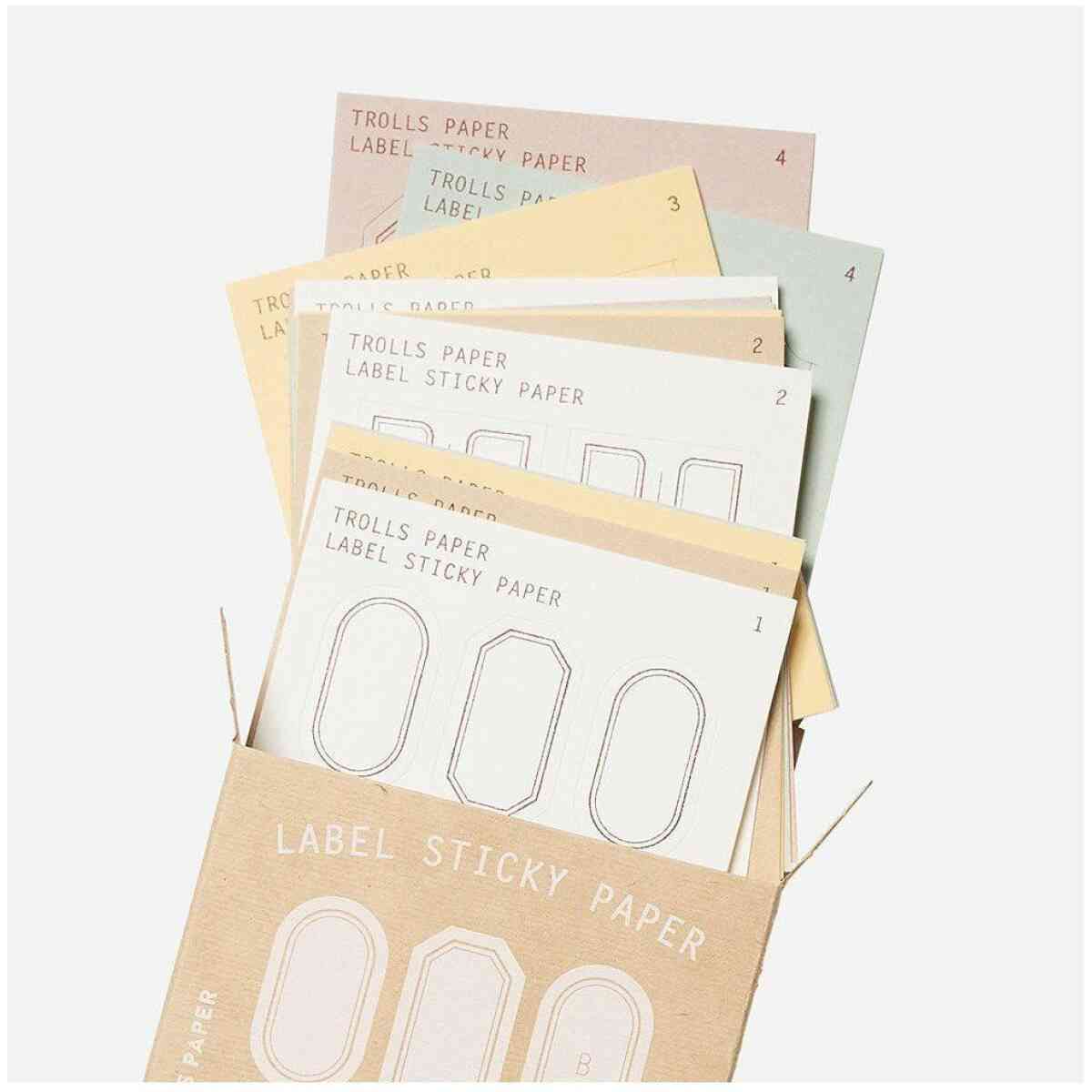 sticky label paper b type 1